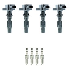 Denso 4 Ignition Coil 4 NGK Iridium Spark Plugs Kit For 3 6 CX-7 2.3 L4