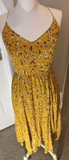 Cooperative Cindy Dress By Urban Outfitters Yellow Floral Ladder Back Maxi 6