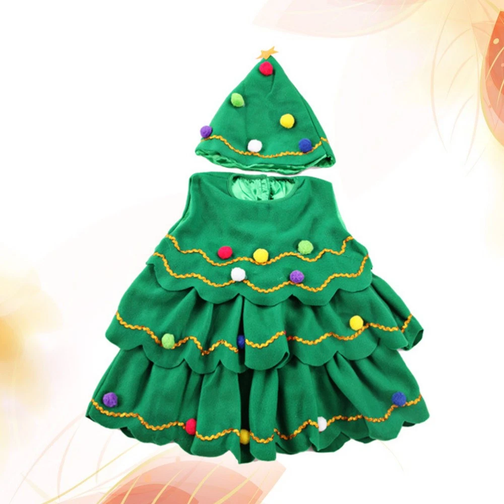 VETEMENTS Costume albero di natale uomo bambino bambino bambini palcoscenico spettacolo costumi