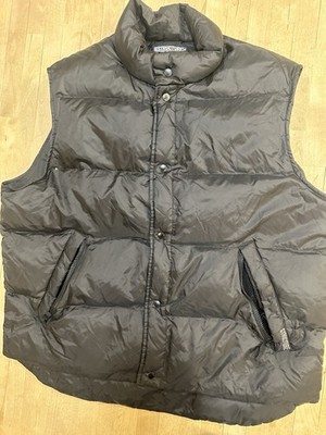 Y2K Structure Duck Down Puffer Vest Mens XL gray Jacket Coat