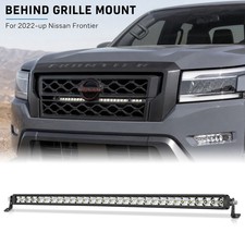 For 2022-up Nissan Frontier Behind Grille Mount 30 Led Light Bar Kit Spot Flood