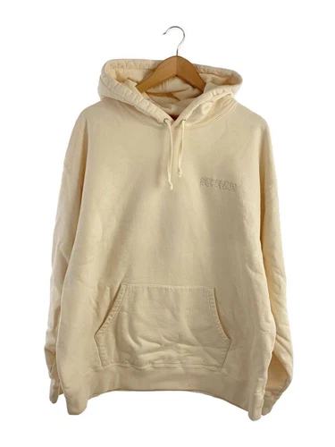 Supreme Felpa con Cappuccio 22AW Puffi Felpa con Cappuccio XL Cotone Beige Tinta Unita con