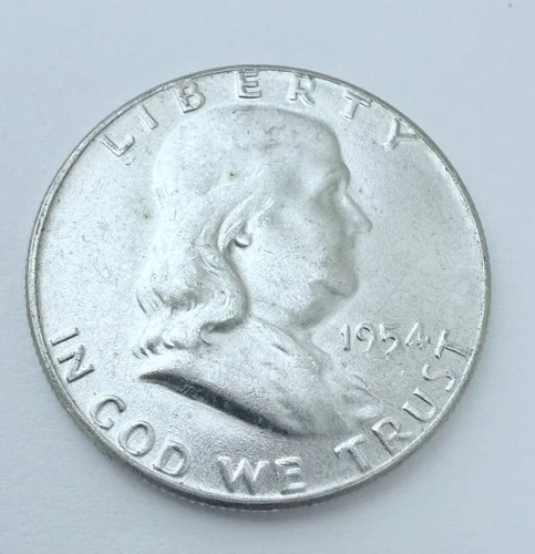 1954-P Franklin Half Dollar Gem BU Uncirculated 90% Silver AU CONDITION #2650