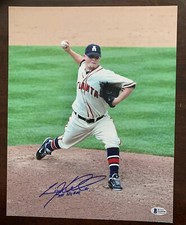 CRAIG KIMBREL SIGNED AUTO 11X14 PHOTO WITH 2011 NL ROY BRAVES CUBS BECKETT COA