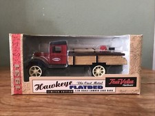 1931 Hawkeye-Die Cast Metal Flatbed Truck-True Value-1/34 Scale Bank