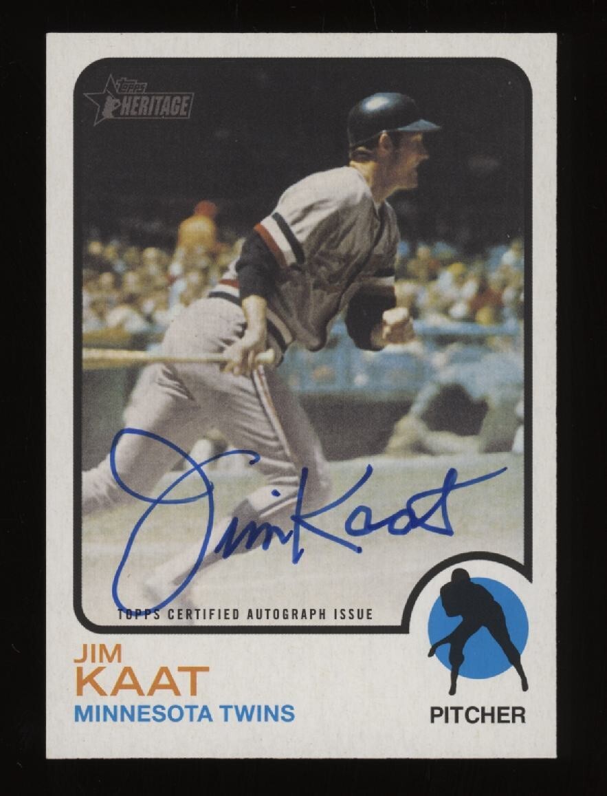 2022 Jim Kaat Topps Heritage Real One Auto Autograph *NICE* Invest NOW