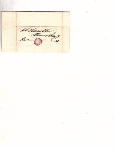 Stamp less cover Red CDS & 5 cent fee Cancel Providence to Philadelphia (mb17 - Picture 2 of 2