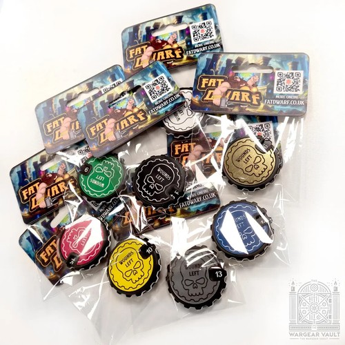 Rastreadores de heridas de daños Premium 0-16 - Paquete de contadores de juegos para AoS, 40k, KoW - Imagen 5 de 10