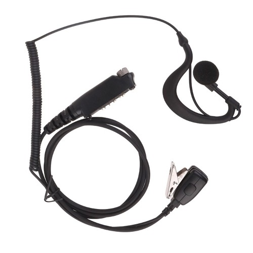 Curved Earpiece Headset Clear Sound Earphones ABS for STP8000 STP9000 Radios