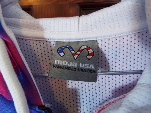 Moto USA Youth Mesh Hoodie Bright Pink and Blue YXL - Picture 3 of 9