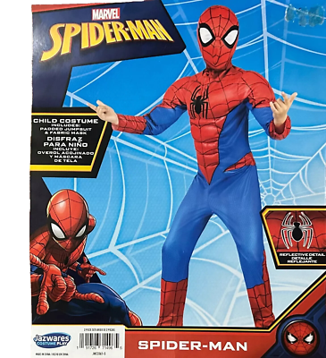 Disguise Costume Marvel Ultimate Spider-Man Muscle Per Bambino 7-8 Anni – Ufficiale