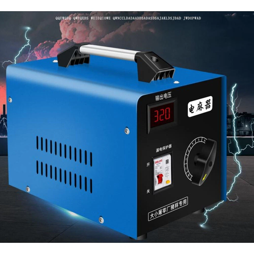 Small slaughter tool pig cattle sheep electric anesthesia device