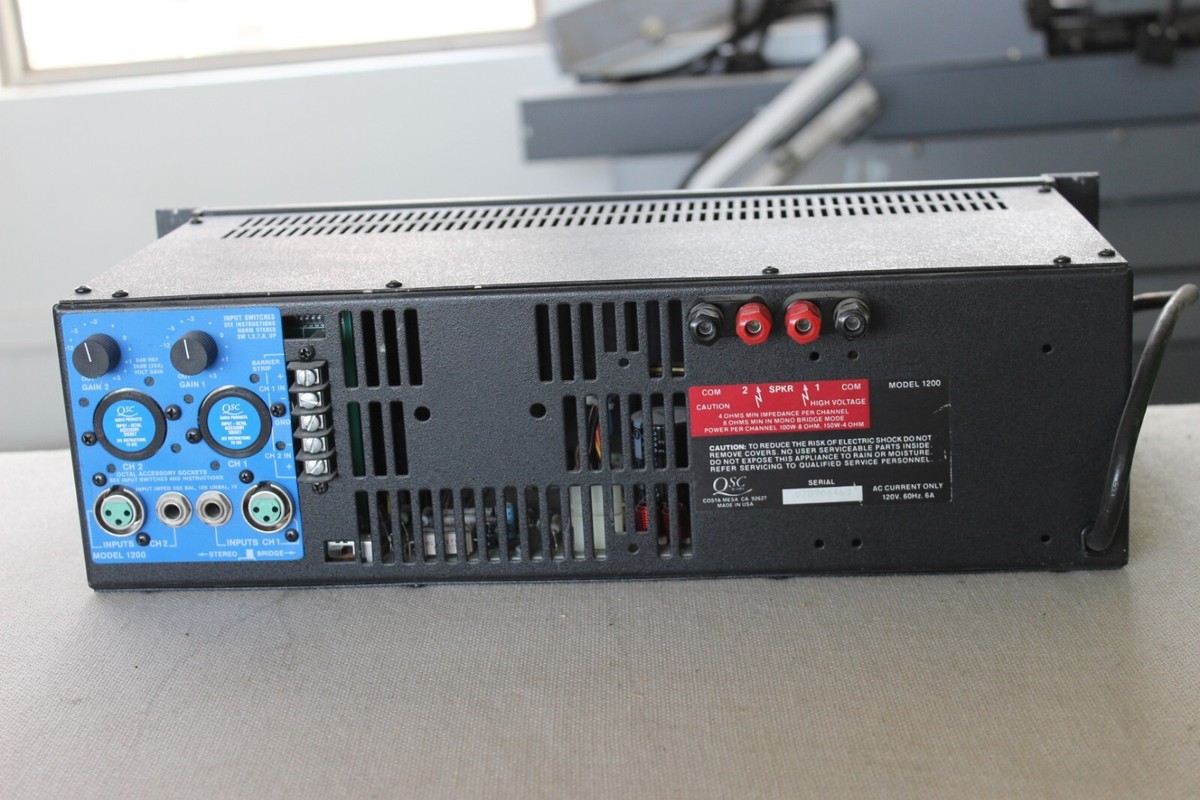 QSC 1200—Professional Power Amplifier-Power Tested | eBay