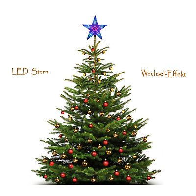Christbaumspitze Farbwechsel Weihnachtsbaum LED-Stern 220V Steckdose Dekostern