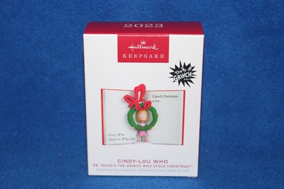 Hallmark Dr. Seuss's How the Grinch Stole Christmas! Cindy-Lou Who Ornament  NEW