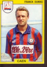 STICKER PANINI FOOT 1992 FRANCK DUMAS CAEN # 25