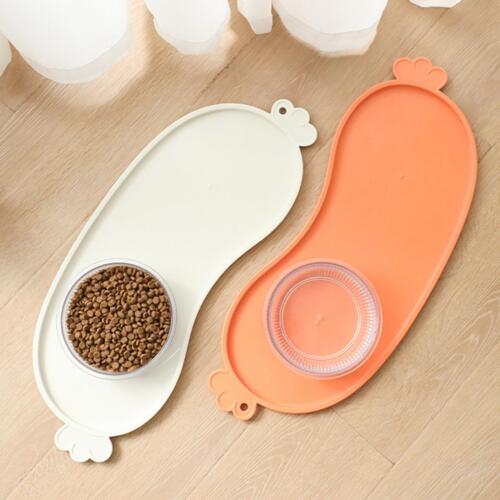 Dog Cat Food Mat Nonslip Placemat Washable Dish Tray Pet Feeding Mat Large - Picture 1 of 4