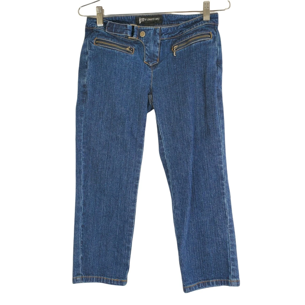 Jennifer Lopez JLO Womens Capri Jeans Size 1 Stretch Zippers No
