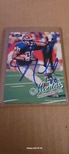 1998 Fleer Ultra Eric Moulds #244 autographed/hand signed Buffalo Bills  Ex