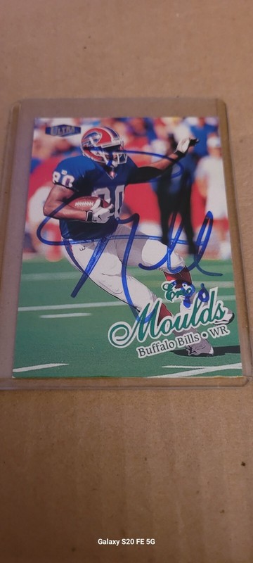 1998 Fleer Ultra Eric Moulds #244 autographed/hand signed Buffalo Bills  Ex