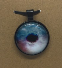 Galaxy Round Glass Dome Cabochons 1" Black Bezel Pendant New Free Ship 545