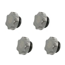 Bitspower Premium G1/4" Stop Fitting, Black Sparkle, 4-pack