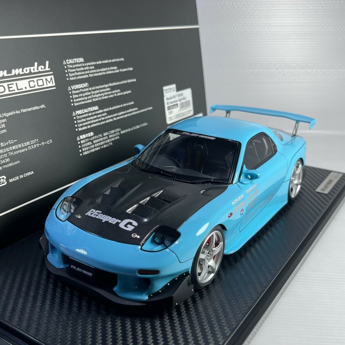 1/18 Ignition Model MAZDA RX-7 (FD3S) RE Amemiya Light Blue 1/18 Ignition Model MAZDA RX-7 (FD3S) RE Amemiya Light Blue