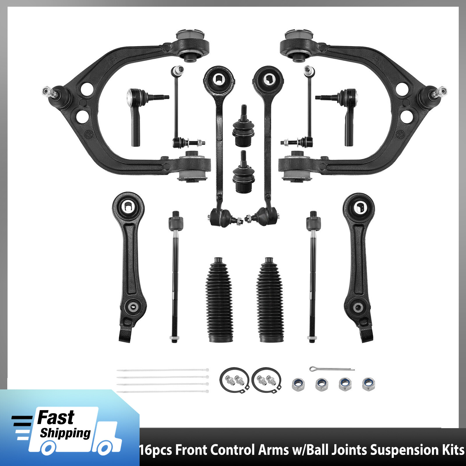 2005-10 Dodge Magnum Challenger 300 RWD Suspension Control Arms & Tie Rod Kit