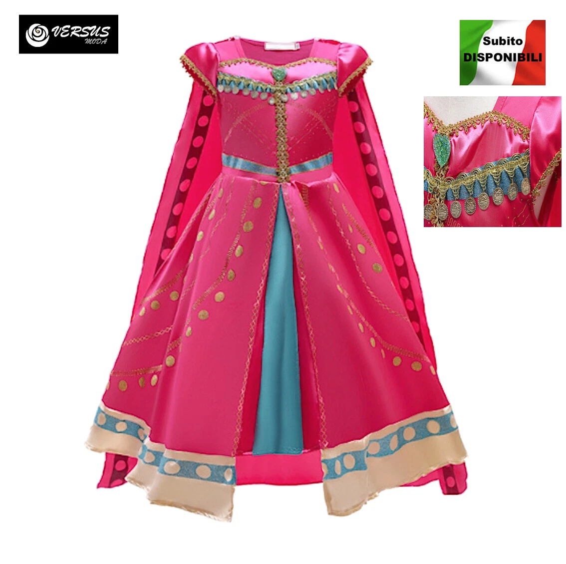 Vestito di carnevale jasmine bambina sale