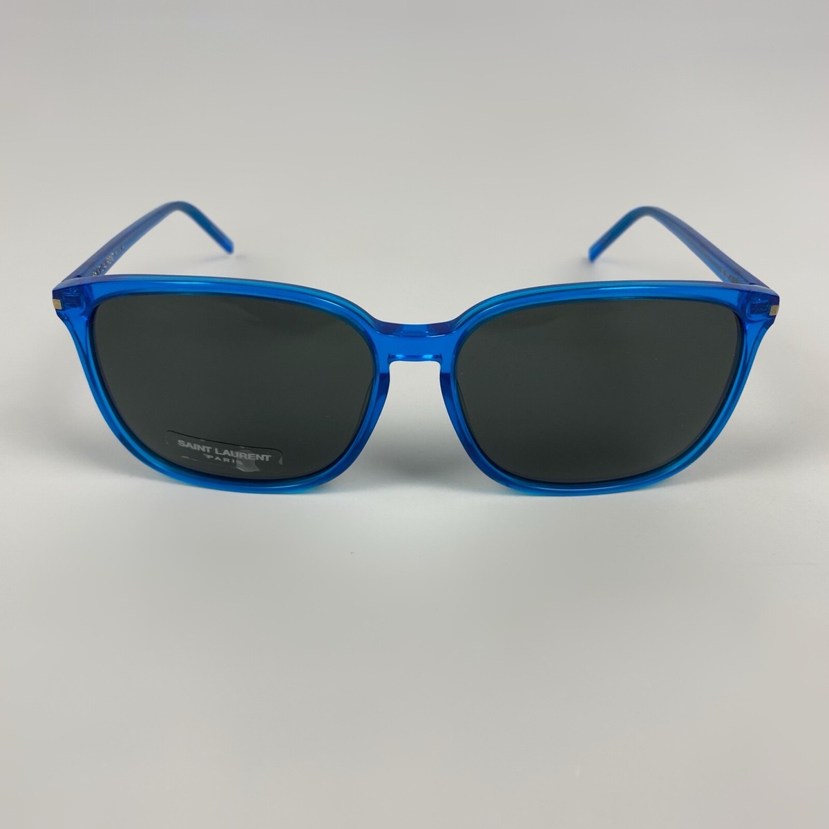 Saint Laurent Paris SL37 Surf Blue Square Frame Sunglasses  display picture 1