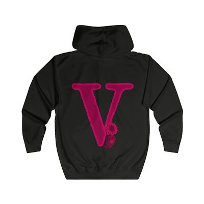 Vlone Full Zip Richversity Hoodie - Pink V Jacket in White Navy Green Black Grey