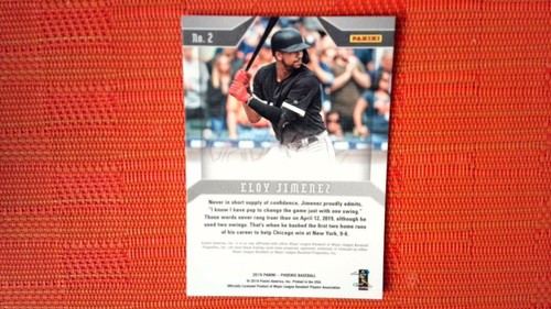 2019 Panini Chronicles Phoenix Base #2 Eloy Jimenez Chicago White Sox RC - Picture 2 of 2