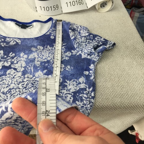 Karen Scott womens t shirt size S blue floral short sleeve round neck 110159 - Picture 8 of 9
