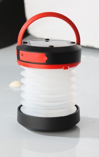Solar Camping Laterne mit faltbarer LED-Beleuchtung und tragbarem externen Akku - Bild 4 von 10