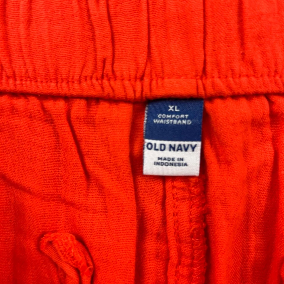 Pantalones Cortos Old Navy Para Mujer XL Naranja Frente Plano Cintura Elástica Chino Ligeros Nuevos con Etiquetas Foto 2 de 4