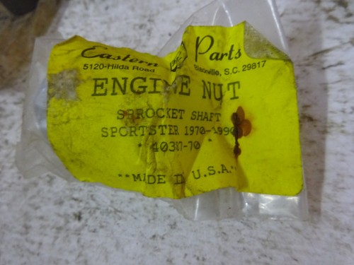Vintage Harley Sportster CHOICE of OEM 40387-70 or OTHER ENGINE SPROCKET SHF NUT - Picture 4 of 14
