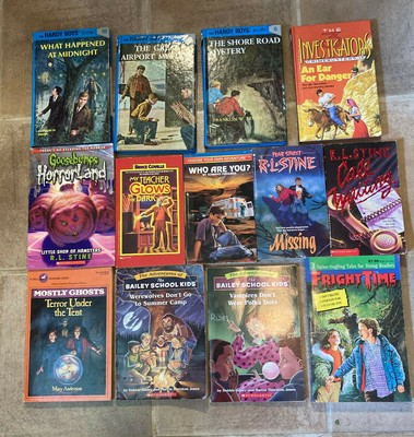 Lot of 13 Scary Children's Chapter Book Story Mystery Books PB Grade