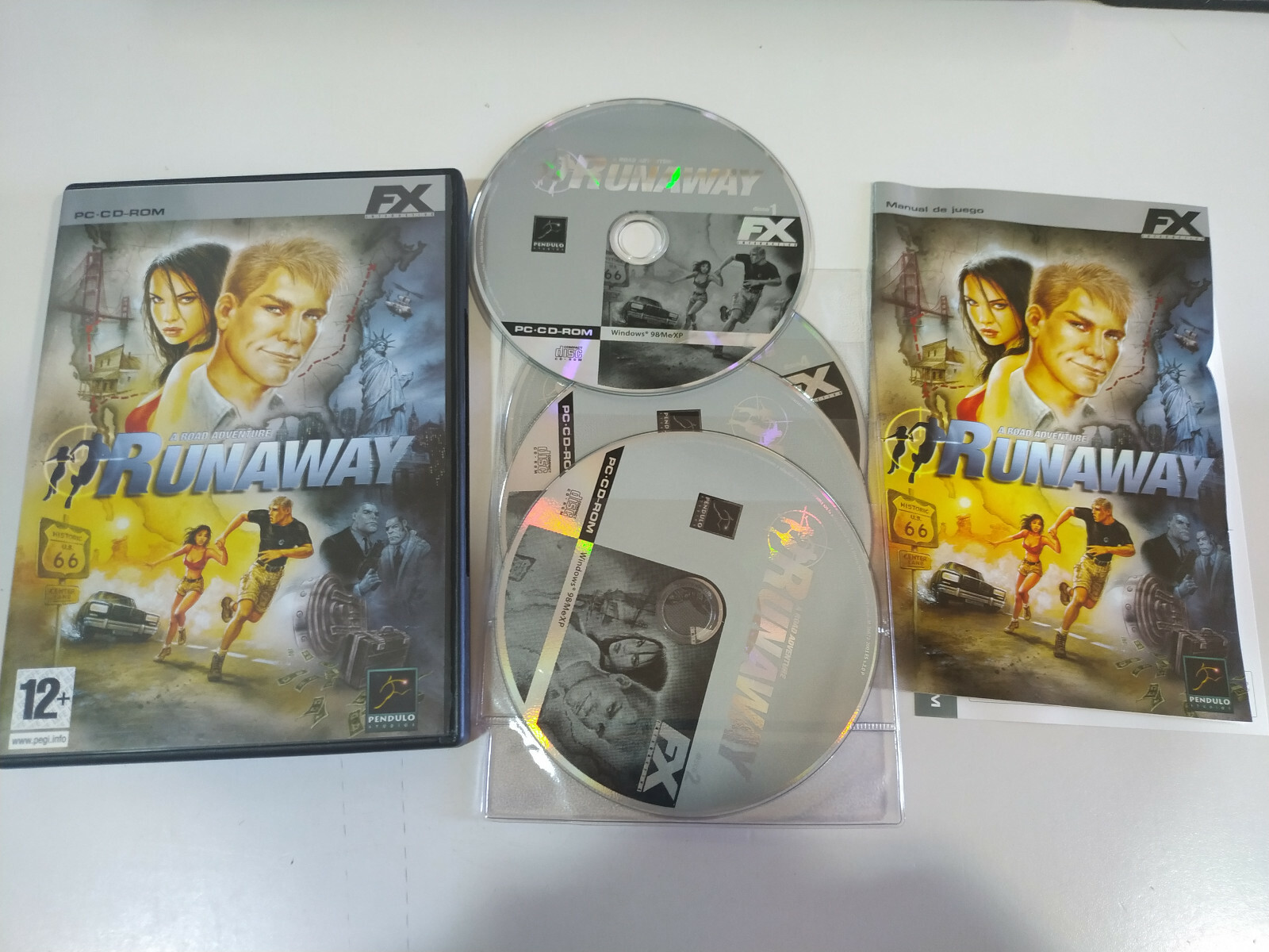 Runaway Un'Avventura Su Strada 4 x CD-Rom - GIOCO Per PC In CD-ROM ...