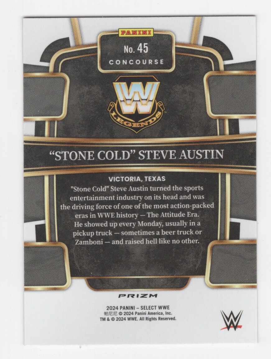 2024 PANINI SELECT WWE WRESTLING RED & BLUE PRIZM CONCOURSE STEVE