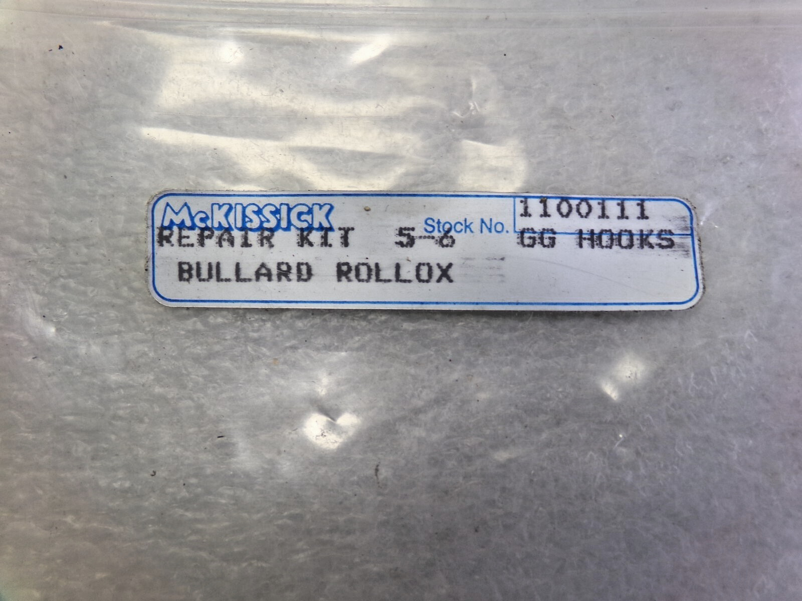 McKissick Crosby Bullard Rollox Repair Kit #5, #6 Golden Gate Hooks 1100111