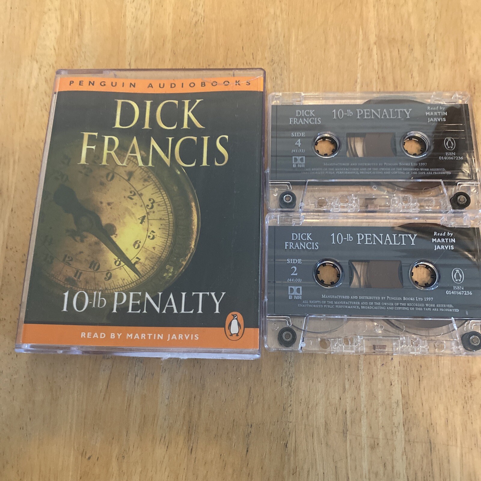 Dick Francis - 10 Lb Penalty 2x Cassette Audiobook Read By Martin Jarvis