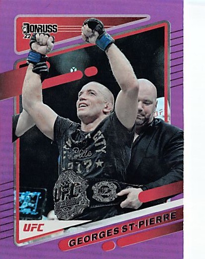 2022 Donruss UFC Purple Flood #169 Georges St-Pierre	p2s-32516