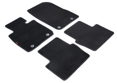 Set Tappeti Auto CORA In Moquette Per Mazda 3 4/5p 2003-2009 - 4 Pezzi, Nero, Battitacco Termosaldato, Fondo Antiscivolo - 2