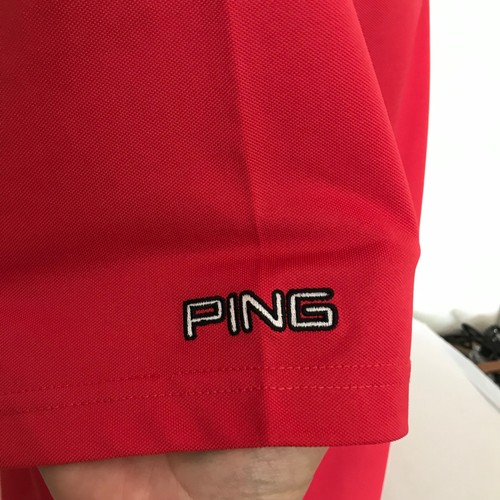 PING Golf Polo Shirt XL Red Pink Embroidered Logo - Picture 3 of 8