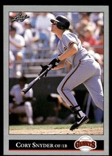 Cory Snyder 1992 Leaf #188 Giants MLB READ FREE SHIPPING AutographDen