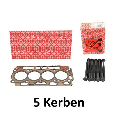 Zylinderkopfdichtung+Schrauben Elring für Peugeot Citroën 1.6 HDi 9676158280 218