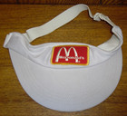 Vintage Unused Red McDonald's Viser Hat — photo 1