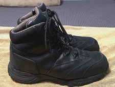 Hytest Comp Toe Safety Work Boots Metatarsal  Guard Men’s Black 13EW K12200