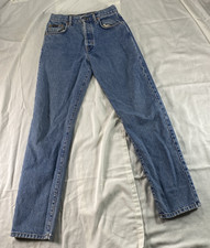 Vtg 95 Calvin Klein Womens 5 High Rise Straight Leg Mom Jeans 26X30.5 Button Fly