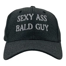 as Bald Guy Hat Funny Sarcastic Graphic Novelty Cap